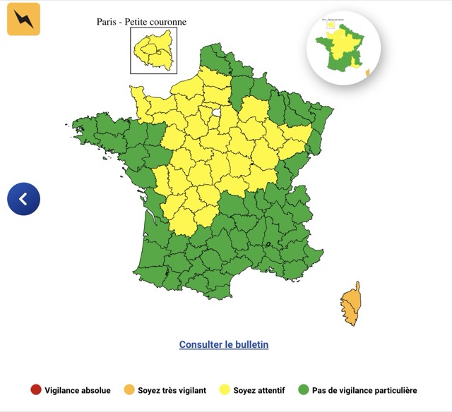 923dd6bb-b28c-42ca-b5de-c4ad1de5e690 Alerte Orages: 39 Départements en Vigilance Jaune