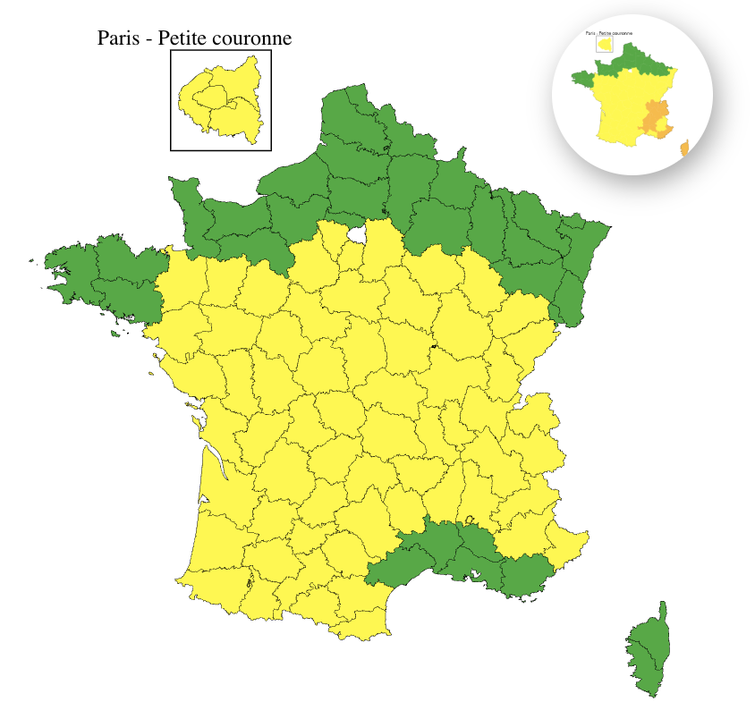 9de1f194-cdf2-4f5c-add2-6a50740befa0 Prévisions Météorologiques : Vigilance Jaune pour 65 Départements