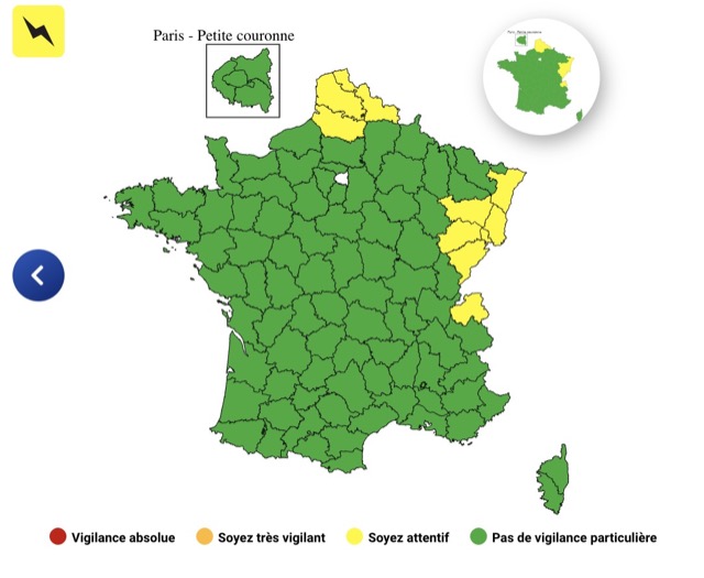 ee9fc0cb-acad-4db7-9d1d-196df23a79ba Alerte aux orages : 10 départements en vigilance jaune