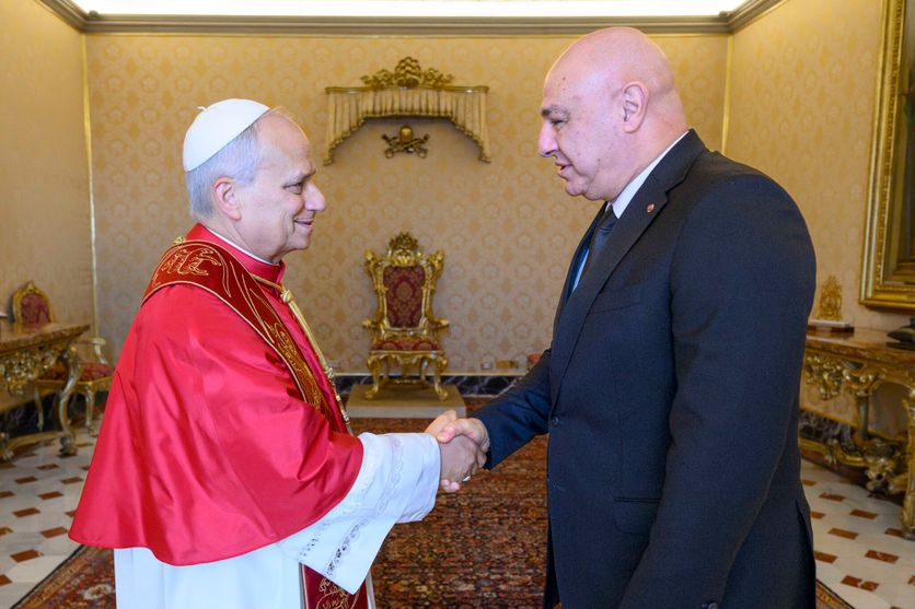 VATICAN-RELIGION-POPE-LEBANON Rencontre entre le pape Léon XIV et le président libanais Joseph Aoun