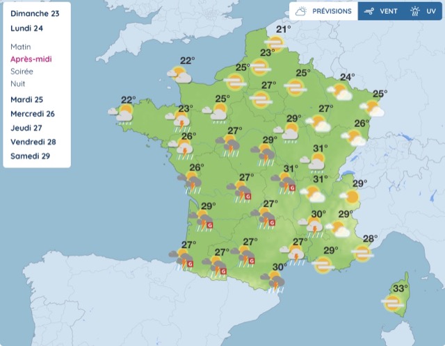 f6b042ca-b398-490a-8785-65a26ec5bc33 Les Prévisions Météorologiques en France pour la Semaine du 23 Août 2026