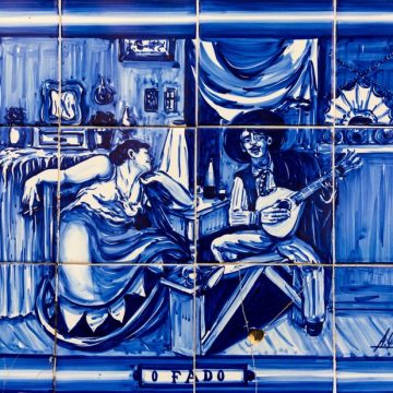 Picturesque Azulejo in Alfama district, Lisbon, Portugal Premiers Quatrains de Fernando Pessoa