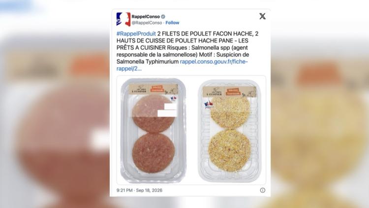 09ec66aa-5d54-4e36-a2da-433413ab5fe9 Rappel de Produits de Poulet pour Risque de Salmonellose