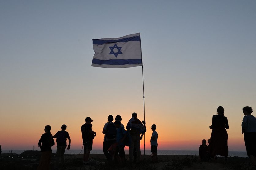 Israeli-Palestinian conflict - Gaza Border Rassemblement pour la Réoccupation de Gaza à la Frontière Israélienne