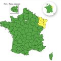 La vigilance jaune pour orages dans cinq départements