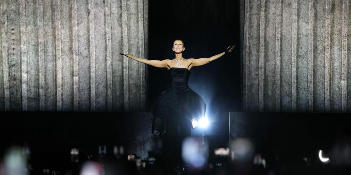 51ef1074-2a18-43f9-90de-3580e383358d Retour sur scène émouvant pour Céline Dion à Nanterre