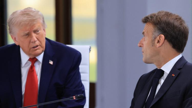 5901281b-3ecd-4c7a-bc5d-2c9b8ed41dc5 Rencontre entre Donald Trump et Emmanuel Macron à New York