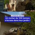 Un énorme rocher manque de peu une maison dans les Pyrénées-Atlantiques