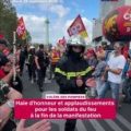 Manifestation des pompiers à Paris pour des moyens accrus