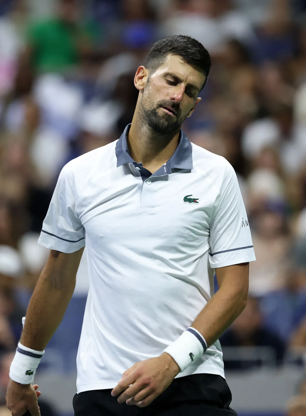 Gaël Monfils célèbre son dernier US Open à New York
