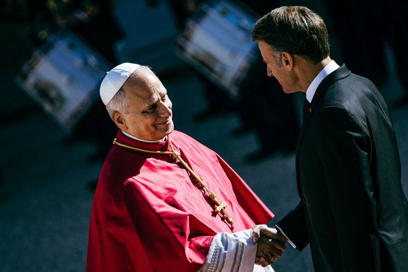 FRANCE-RELIGION-POPE-LEON-XIV-ELYSEE-PARIS De l’Élysée à Notre-Dame, la visite papale