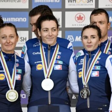 a210b694-38e8-4d4b-b362-f90170bf9c05 L’équipe de France décroche l’argent au relais mixte des Championnats du monde de cyclisme