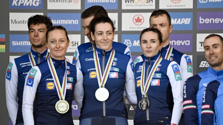 a210b694-38e8-4d4b-b362-f90170bf9c05 L’équipe de France décroche l’argent au relais mixte des Championnats du monde de cyclisme