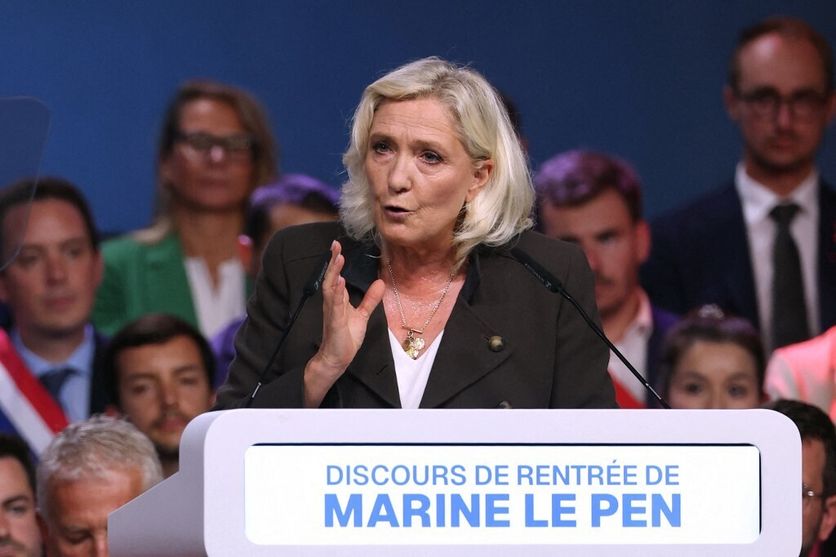 FRANCE2027-POLITICS-ELECTION-RN Marine Le Pen se concentre sur la préférence nationale et le pouvoir d’achat
