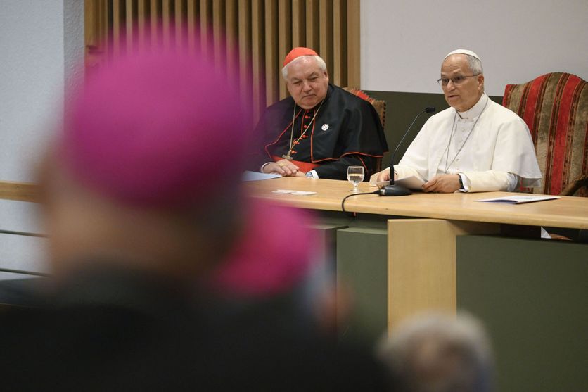 POPE LEO XIV MEETS BISHOPS OF FRANCE IN LOURDES Le Pape Léon XIV en visite à Lourdes : Discours auprès des évêques de France
