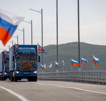 RUSSIA-NKOREA-POLITICS-DIPLOMACY-TRANSPORT Inauguration du premier pont routier entre la Russie et la Corée du Nord