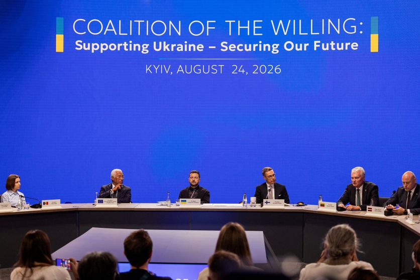 UKRAINE-BRITAIN-RUSSIA-WAR-POLITICS-DIPLOMACY-INDEPENDENCE DAY L’urgence de la défense militaire de l’Ukraine par la coalition européenne