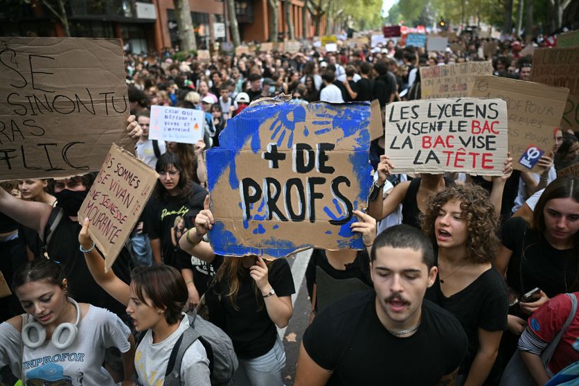 FRANCE-POLITICS-EDUCATION-DEMO-TOULOUSE Mobilisation nationale des lycéens pour plus de moyens