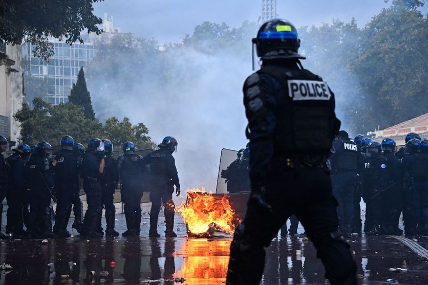 FRANCE-SOCIAL-DEMO Réflexions sur le maintien de l’ordre après les émeutes à Montpellier