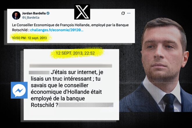 779f6102-e07e-472b-a93c-86e39464d468 Jordan Bardella lié à des écrits antisémites sur Messenger