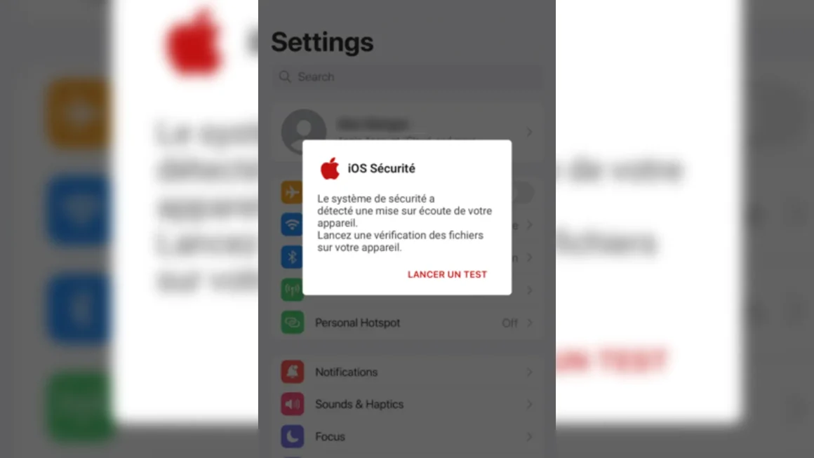 Alerte aux notifications de sécurité frauduleuses sur iPhone