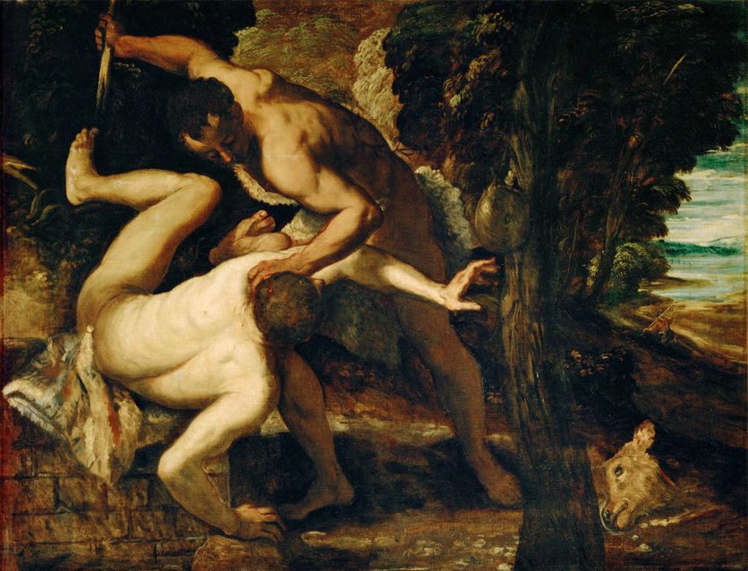 Cain and Abel (painting on canvas) La Bible et la question de la violence en France