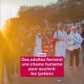 Mobilisation devant le lycée Hélène Boucher à Paris