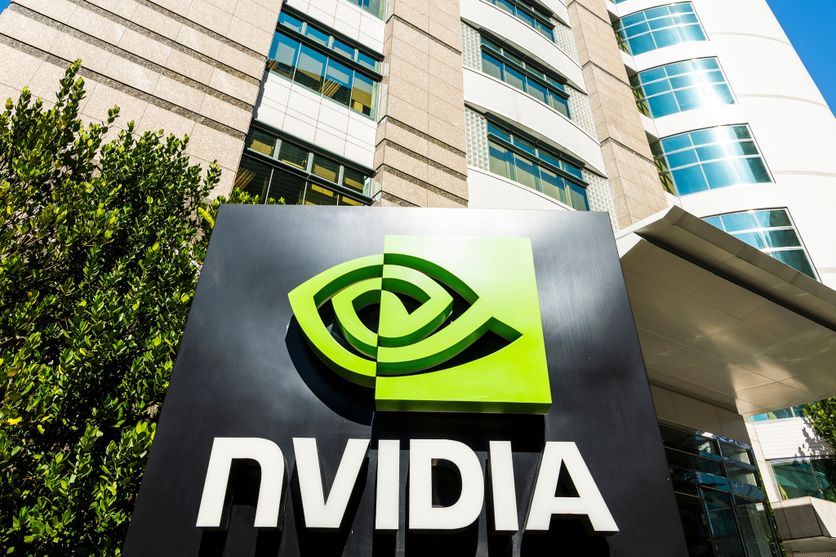 Taipei, Taiwan- November 23, 2023: Close-up of the Nvidia Corporation logo in Neihu Technology Park, Taipei, Taiwan. It is an American multinational technology company. Nvidia entre au capital de Doctolib : enjeux et perspectives