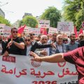 Manifestation à Tunis contre la dégradation des conditions et le recul des libertés