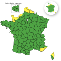 Météo: Vigilance jaune pour orages