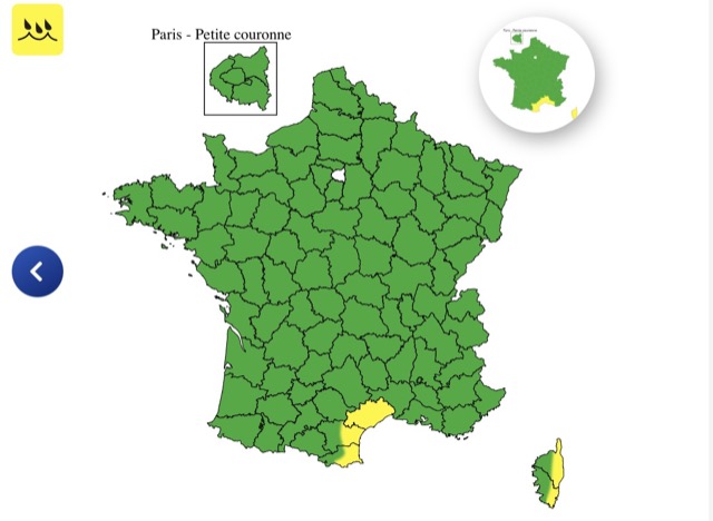 ccdd8060-4a51-4812-97fc-c8b86cc1d6c8 Alerte météo : cinq départements en vigilance jaune en France