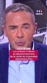 cdb781fe-aa23-44fa-a1c0-390693d90ee8 Sirenes D’alerte Lors De La Visite Du Chancelier Allemand En Ukraine