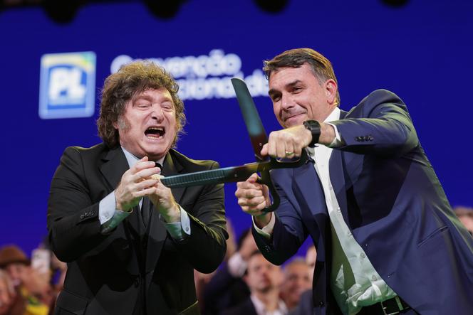 d14c86af-f113-4f24-8df0-1fd3be47e7bb Accusations contre Javier Milei concernant la fuite de Flavio Bolsonaro