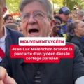 Jean-Luc Mélenchon soutient le mouvement lycéen à Paris