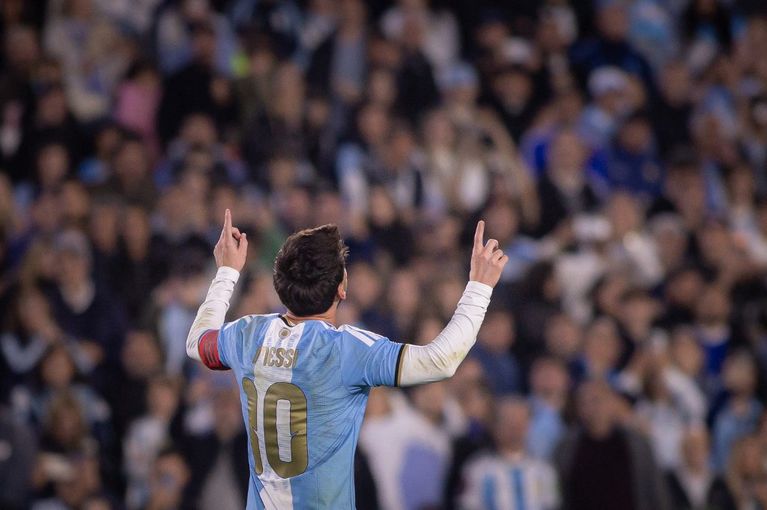 FRIENDLY MATCH, ARGENTINA x BENIN Lionel Messi tire sa révérence lors d’un match en Argentine